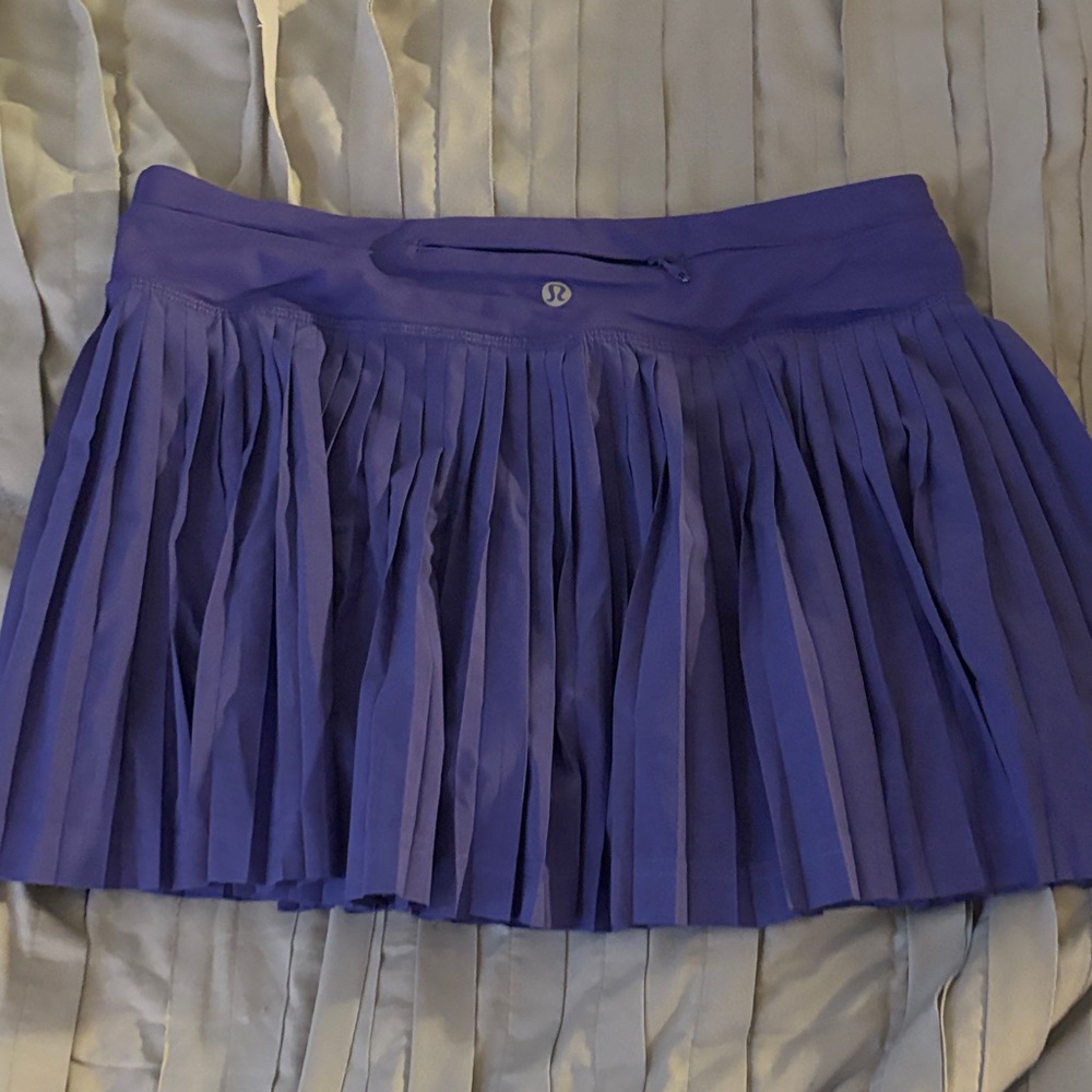 lululemon athletica Blue Pleated Mini Skirt